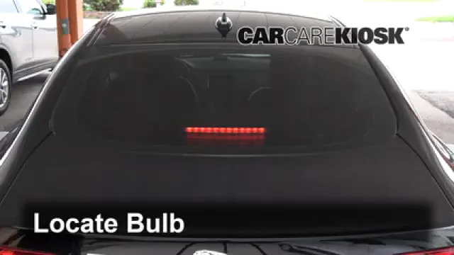 2015 Jaguar XF Sport 3.0L V6 Supercharged Luces Luz de freno central (reemplazar foco)